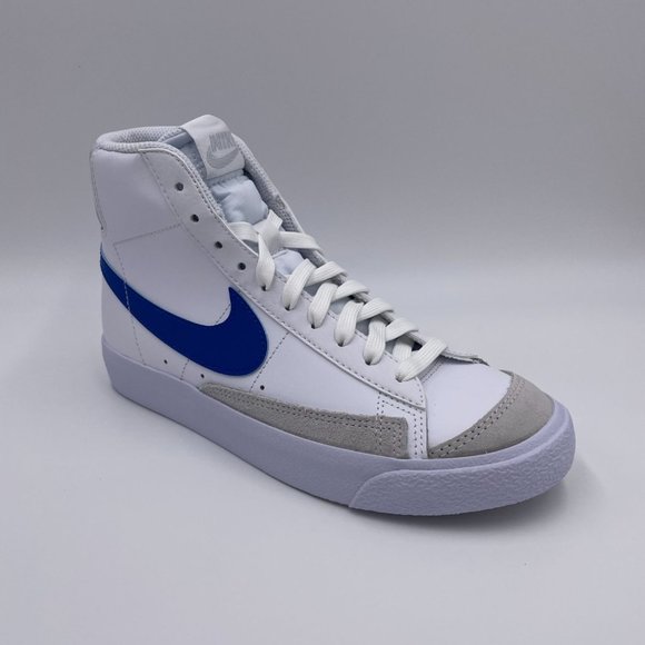 Nike Blazer Mid ' 77 White / Blue Womens Shoes - Picture 7 of 8